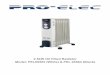 2.5kW Oil Filled Radiator Model: PEL00563 (White) & PEL ... · 2.5kW Oil Filled Radiator Model: PEL00563 (White) & PEL 00564 (Black) ... 2. Remove the wing nuts from the U-bolt provided