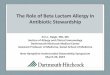 The Role of Beta Lactam Allergy in Antibiotic Stewardship · infection later test positive to the drug1 ... immunology/skin-allergy-testing. Predicting Cross-Reactivity: Beta Lactam