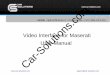 Video Interface for Maserati User Manual - Car Solutions · 1.1 Main specification . 3 . 1. Compatible with car Maserati Gran Turismo 2008~ 2. Product composition Multimedia Interface