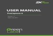 USER MANUAL - zkteco.eu · About This Manual This manual introduces the operation of user interfaces and menu functions of ProCapture-X Access Control terminal. The pictures in this