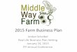 2015 Farm Business Plan - practicalfarmers.org · Farm & Business Background •Middle Way Farm = Single owner LLC •Started in November 2012 on ½ acre of leased land •320 acre