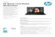 PSG AMS Commercial Notebook Datasheet 2013 (Overflow) · Datasheet HPZBook14G2Mobile Workstation Create anywhere using HP’s thinnest and lightest ZBook workstation Ultrabook™