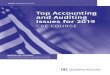 Top Accounting and Auditing Issues for 2019 | CPE Coursedownload.cchcpelink.com/top-accounting-and-auditing-2019.pdf · iii Introduction Top Accounting and Auditing Issues for 2019