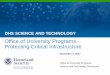 DHS SCIENCE AND TECHNOLOGY - ciri.illinois.edu Overview_CIRI Webinar 11012017.pdf · Focusing the CIRI Mission. Key Considerations • Rapid expansion of the use of information and