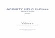 ACQUITY UPLC H-Class System Guide - waters.com · v Applicable symbols Audience and purpose This guide is intended for personnel who install, operate, and maintain ACQUITY UPLC H-Class