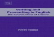 Writing and Presenting in English - avayeshahir.com and Presenting in... · Writing and Presenting in English: The Rosetta Stone of Science PETEY YOUNG Professor Emerita Southern