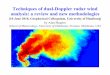 Techniques of dual-Doppler radar wind analysis: a review ... · 3 Use of Doppler frequency shift in speed estimates - Astronomy (radiation emitted from planets, stars and galaxies)