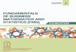 FUNDAMENTALS OF BUSINESS MATHEMATICS AND · FOUNDATION STUDY NOTES FOUNDATION : PAPER - 4 FUNDAMENTALS OF BUSINESS MATHEMATICS AND STATISTICS The Institute of Cost Accountants of