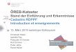 Stand der Einführung und Erkenntnisse Cadastre RDPPF ... · Swisstopo-Kolloquium ÖREB-Kataster 15. März 2019 Bundesamt für Landestopografie swisstopo ÖREB-Kataster und Koordination