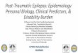 Post-Traumatic Epilepsy: Personal Biology, Clinical ... Epilepsy... · Hospitalization + 0.49*Craniotomy + 1.00*Craniectomy 1 Bootstrapped model 2 Optimism corrected . Prognostic