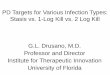 PD Targets for Various Infection Types: Stasis vs. 1-Log ... · PD Targets for Various Infection Types: Stasis vs. 1-Log Kill vs. 2 Log Kill G.L. Drusano, M.D. Professor and Director
