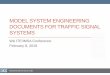 MODEL SYSTEM ENGINEERING DOCUMENTS FOR TRAFFIC … (ITE-IMSA... · model system engineering documents for traffic signal systems wa ite/imsa conference february 8, 2016