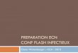 Preparation ECN CONF Flash INFECtieux · -Susp atypique : macrolide -Âgé : Amox + ac clav -Rééval H48 ++ Bronchite aiguë Clinique virus NON symptomatique Décompensation BPCO