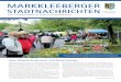 MARKKLEEBERGER · Gaschwitz und Wachau/Auenhain mit Bürgerfragestunde finden am Mon - tag, dem 03.06.2019, 17.30 Uhr in der Orangerie Gaschwitz, Hauptstraße 315, und 18.00 Uhr im