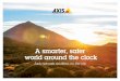 A smarter, safer world around the clock - Axis Communications · A smarter, safer world around the clock Axis network solutions on the job