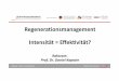 Regenerationsmanagement Intensita Eﬀek vität? · Referent: Prof. Dr. Daniel Kaptain DHfPG • BSA • BSA‐Zert ‐10 ‐ Zusammenspiel Belastung und Regeneration Trainingsbereich