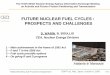 FUTURE NUCLEAR FUEL CYCLES : PROSPECTS AND CHALLENGES · Radiochemistry and Processes Department. IEMPT-10, Mito, Japan, October 8, 2008. 1/22. FUTURE NUCLEAR FUEL CYCLES : PROSPECTS