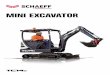MINI EXCAVATOR - SCHAEFF - A Yanmar Brand · MINI EXCAVATOR With these new models, you mini-excavate in XL format: High digging forces, functional design, more room. Schaeff offers