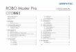 ROBO Master Pro USER'S MANUAL - CMI · 3. Contents Index. ROBO Master Pro OPS661. 2 Installing ROBO Master Pro. 2.1 Launching the Start Window. Insert the CD included with the Cutting