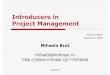 Introducere în Project Managementmihaela/teach/biz/curs03biz.pdf · Mihaela Brut, E-Business 2006/2007 [11] Devizul - preţul Exemple de preţuri unitare: Creare PDF Orice tip 0,5625