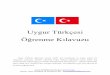 Uygur Türkçesi Öğrenme Klavuzu - gokturkce.net · K : “e, i, ö, ü” harflerinden önce ve/veya sonra K harfi kullanılır. Ng : Türkiye abecesinde kullanılmayan bu harf