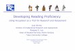 Developing Reading Proficiency - ira. Reading Proficiency...¢  Developing Reading Proficiency Using