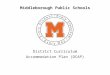 €¦ · Web viewMiddleborough Public Schools . District Accommodation Plan (DCAP) ... Middleborough Public Schools. District Curriculum