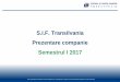S.I.F. Transilvania Prezentare companie Semestrul I 2017 · 0 S.I.F. Transilvania Prezentare companie Semestrul I 2017 Acest material este destinat exclusiv beneficiarului, reproducerea,