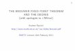 THE BROUWER FIXED POINT THEOREM AND THE DEGREE (with ...v1ranick/slides/brouwer.pdf · I Brouwer proved the xed point theorem and de ned degree using simplicial complexes. I Milnor’s