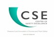 Research and Innovation in Process and Plant Safety · Research and Innovation in Process and Plant Safety