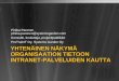 Pirkka Paronen pirkka.paronen@systemsgarden.com Konsultti ...download.microsoft.com/documents/UK/Finland/post/20081203/nakyma... · Tiedon yhteisöllinen tuottaminen ja käyttäminen
