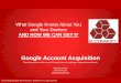 Google Account Acquisition - SecTor 2018 · Illuminating the Black Art of Security - October 19-21, 2015-Toronto Google Account Acquisition Extracting evidence from users’ Google