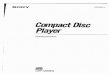 34b0a4d2f6292ec4266a65214f0a9c13 - pcbunn.cithep.caltech.edupcbunn.cithep.caltech.edu/jjb/Sony/Owners_Manual_CDP-X555ES.pdf · SONY 3-m-483-21 (1) Compact Disc Player Operating Instructions