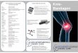 TENS-Gerät (Transakute Elektrische Nerven- Bandagen · Kniebandage mit Pelotte Indikation: • Leichte Instabilität des Kniegelenks • Meniskusschädigungen • Gelenkergüsse