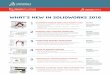 WHAT’S NEW IN SOLIDWORKS 2016 - Solid Solutions · WHAT’S NEW IN SOLIDWORKS 2016 1 SOLIDWORKS VISUALISE–BRING YOUR DESIGNS TO LIFE • Improved functionalityfor media-ready