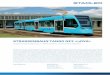 StRaSSenbahn tanGO nF2 «nOVa» - stadlerrail.com · TOSTR0818d technische Merkmale technik – Einrichtungsfahrzeug – Höchstgeschwindigkeit 80 km/h – Vier breite Türen (1300