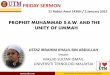 FRIDAY SERMON - islamiccentre.utm.my · •Hopefully, with an increase of faith and taqwa, we may receive mercy and blessings of this life and the hereafter