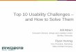 Top 10 Usability Challenges and How to Solve Themd2f5upgbvkx8pz.cloudfront.net/sites/default/files/inline-files/albert-internet... · Usability Challenge #3: Pre-Checkout Narrowing