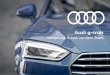 Audi g-tron - ERDGAS: Energie mit Zukunft · Die Audi g-tron Modelle. Vorsprung. Schon vor dem Start. A5 Sportback g-tron A4 Avant g-tron A3 Sportback g-tron Mit dem Audi A5 Sportback