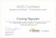 Cuong Nguyen - youthdev.net fileAVVS Certified Solutions Architect - Professional Level Has successfully completed the AWS Certification requirements and is recognized as an AWS Certified