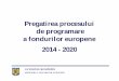 Pregatirea procesului de programare a fondurilor Orientari metodologice (1) ... Educatie Ocupare si