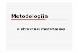 08. Metodologija u strukturi metanauke - ef.uns.ac.rs metodologija u strukturi...¢  Metodologija nauke