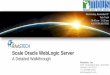 Scale Oracle WebLogic Server - mous.us · Raastech, Inc. 2201 Cooperative Way, Suite 600 Herndon, VA 20171 +1-703-884-2223 info@raastech.com Scale Oracle WebLogic Server A Detailed