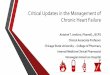 Critical Updates in the Management of Chronic Heart Failure - critical updates in... · Classification of Chronic Heart Failure ACC/AHA Staging System Stage Description A Presence
