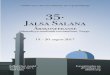 Program JS 2017 - ahmadiyya.no · I Allahs navn, den mest nåderike, den evig barmhjetige 35. Jalsa Salana Årskonferanse Ahmadiyya muslimsk trossamfunn, Norge 19. - 20. august 2017