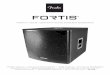 FORTIS F-18SUB 1,000-WATT ACTIVE POWE RED SUBWOOFER · it features 1,000 watts of peak output power, special audio routing for true stereo when using two full-range enclosures with
