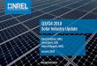 Q3/Q4 2018 Solar Industry Update - nrel.gov · State and Federal Updates. 2. Global Solar Deployment. 3. U.S. PV Deployment. 4. PV System Pricing. 5. Global Manufacturing. 6. Component