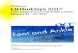 Program OrthoDays 2017 - Swissorthopaedics · Host Prof. Beat Hintermann and international faculty Venue AMTS, Muttenz, Switzerland Program OrthoDays 2017 International Foot and Ankle