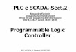Programmable Logic Controller - alessandra-flammini.unibs.italessandra-flammini.unibs.it/SSA_PLC/2_PLC_SCADA.pdf · Industrial Automation Programmable Logic Controllers 2.3 - 4 PLC