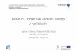Genetics, molecular and cell biology of cell death · Genetics, molecular and cell biology of cell death Ágnes Czibula, Roberta Fajka-Boja Institute of Genetics December 14, 2016